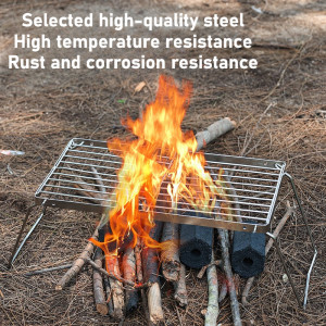 NONE 1pc 16/30cm Outdoor Gestreiften Edelstahl Alkohol Ofen Halterung Grid Längliche Klapp Net Camping BBQ Thermostabilität tragbare