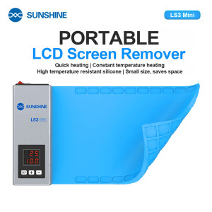 SUNSHINE LS3 Mini tragbarer LCD-Bildschirmentferner, intelligente Temperaturregelung, für Mobiltelefone und Tablets unter 10,5 Zoll