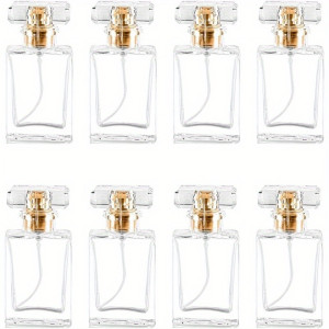 MUB 8 stücke 30 ml Glas Parfüm Flaschen Leere Nachfüllbare Klare Reise Parfüm Spray Zerstäuber Flasche Parfüm Flasche Zerstäuber Container