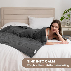 Good Nite-deken voor volwassenen, ontspanningsdeken voor slaapverbetering, ideaal voor betere slaap (4-8 kg) GRIJS