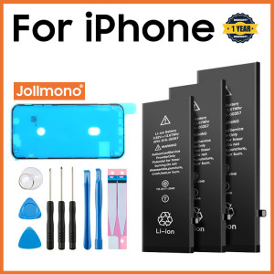 Jollmono 2024 telefon Batterie Für Apple 5 6S 7 8plus X Xr Xs Max 11 12 Pro 13 14 plus ersatz Bateria Für iphone 7 batterien