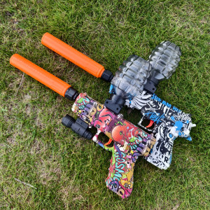 NONE Kinderen Buitenspeelgoed Elektrisch Blaster Gun Schieten Bullet Pistols Zomer Spelen Water Schieten Interactief Party Game Kinderen Volwassen
