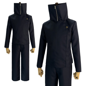 Holoun Jujutsu Jjk Manga Anime Inumaki Toge Cosplay Kostüm Perücke Jacke Hosen dunkelblau Rose Netz synthetische Halloween Weihnachten