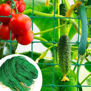 NONE 1er-Pack grünes Nylon-Gartengitternetz für Kletterpflanzen, robustes Netznetz für Gurken, Tomaten, Trauben