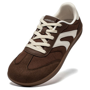HOBIBEAR Unisex Barfuß-Sneaker für Damen und Herren, breite Zehenpartie, minimalistische Zero Drop-Schuhe, rutschfeste Schnür-Freizeit-Sneaker