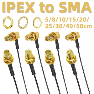NONE 2/4/8Pcs UFL Auf SMA Verlängerung Pigtail Kabel SMA Buchse Auf RF Adapter Kabel 1,13mm auf SMA Buchse Verlängerung Kabel