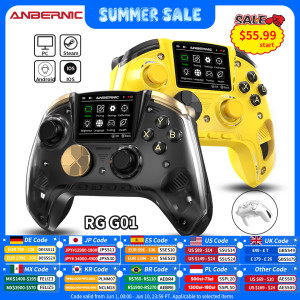ANBERNIC RG G01 Retro-Spiele-Controller mit Hall-Effekt-Triggern, Bluetooth/Kabelgebunden/Kabellos, XBOX Gamepad für PC, Android, iOS, Steam, Linux