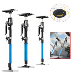 Prossional Nieuwe 2 Stuks Arbeidsbesparende Telescopische Stalen Ondersteuning Staaf Kast Jack Gipsplaten Bouw Tool Uitbreidbaar Antislip Hand Lifting