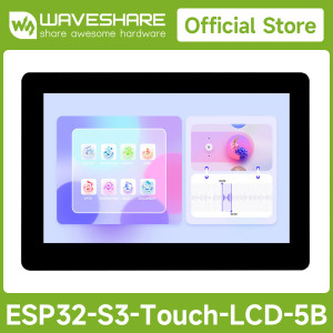 Waveshare ESP32-S3 5-Zoll-Entwicklungsboard mit kapazitivem Touch-Display, 5-Punkt, 32-Bit LX7 Dual-Core-Prozessor, ESP32 mit Display