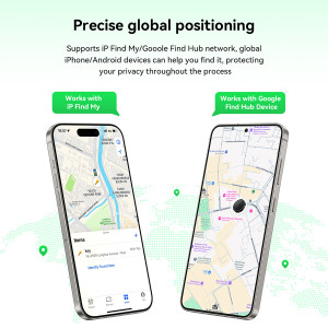 HOCO Dual Mode Algemene beveiligingstagtracker voor iOS Android-systeem Anti-verloren geluid Lokaliseren Herinnering Alarm Sleutelzoeker Smart Device