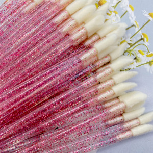Mollie Lipper 100/500 stücke Einweg Lippen Pinsel Individuelle Lash Entfernen Reinigung Mascara Applikator Make-Up Pinsel Für Wimpern Verlängerung