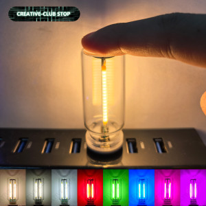DT&ZM USB Touch Control LED Nachtlicht Atmosphäre Licht Edison Glühbirne Glühlampe LED Filament Glühbirne Schlafzimmer Dekoration DIY
