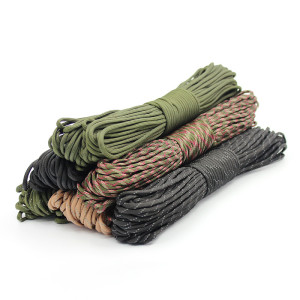 Noble Eagle 7 Kerne 550 Paracord-Schnur 5 15 30 m Durchmesser 4 mm für Outdoor-Camping-Überlebens-Lanyard Fallschirmseil Wanderzelt-Zubehör