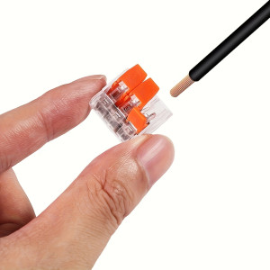 NONE Universele oranje snelle plug-in terminals met 2/3/4/5 poorten, connectors voor elektrische apparatuur, kabelconnector-terminals 250V/32A Snelle