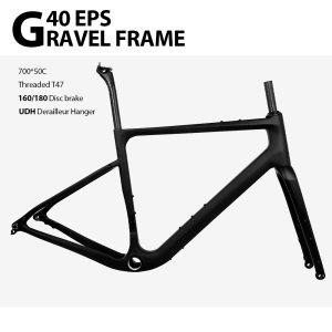 FARAOLL 2025 NEU G40 Carbon Gravel Rahmen 160/180 Scheibenbremse 700C * 50C UDH T47 Verstecktes Kabel Gravel Fahrradrahmenset Rennrad EPS Formteil