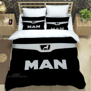 LOUSIDREAM 3D Mann LKW Retro gedruckt Bettwäsche Sets exquisite Bett liefert Set Bettbezug Tröster Set Bettwäsche Set Luxus Geburtstagsgeschenk