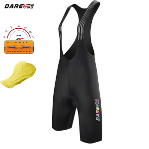DAREVIE Damen Radsport-Trägerhose Nahtlos 4.0 Italien ELASTIC-INTERFACE ®   Pad 6H Damen-Radhose, rutschfestes Fahrradzubehör