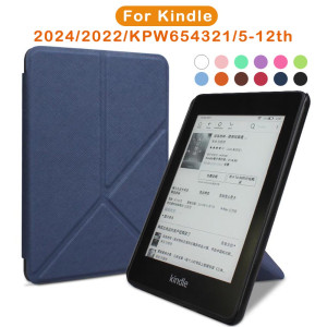 Hunnesor Faltbare Standhülle für Kindle 2024 2022 2021, Paperwhite Colorsoft 1, 2, 3, 5, 6, 10, 11, 12. Generation, 6,8, 7-Zoll-Beutelhülle