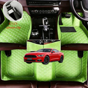 JOUP Maßgeschneiderte Allwetter-wasserdichte Auto-Fußmatten für Ford Mustang 1994-2024, Autozubehör, Teppichbezüge, Links-/Rechtslenker