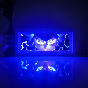 Bandai Anime-Serie, papierschnittenes Licht, Zimmer, Schlafzimmer, Nachtlicht, Fernbedienung, bunte Lichtbox, Atmosphärenlicht