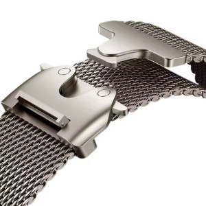 Aiss Titan Offizielles 1:1 Armband für Apple Watch Ultra Band 49 mm S10 46 42 45 44 mm 38 40 41 Milanaise-Armband iWatch 10 9 8 7 6 5 SE 4