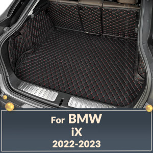 APPDEE Auto Full Coverage Kofferraum matte für BMW ix Leder Auto Kofferraum abdeckung Pad Cargo Liner Innen schutz Zubehör