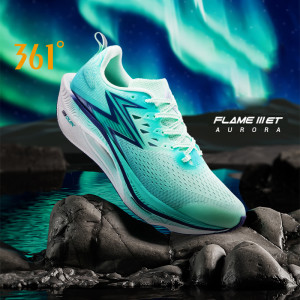 361 Degrees Flame 3.0 ET Herren-Laufschuhe, Rennmarathon, atmungsaktiv, bequem, stabil, Rebound, Jogging, Herren-Sneaker, 672612245F