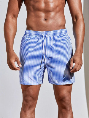 NONE Neue 3D-Linie Spleißen Sport Shorts Sommer lässig weiche personalisierte atmungsaktive Urlaub Strand Surfen Shorts Herren Badehose