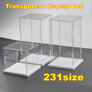 Other 1 Stück transparente, selbstmontierte Acryl-Displaybox, staubdichte Aufbewahrungsvitrine, geeignet für Automodelle/Spielzeug/Sammlerstücke