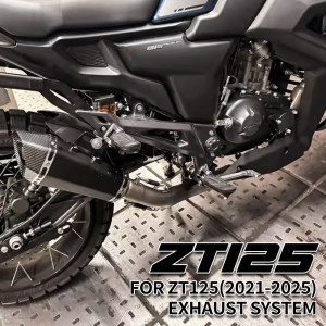 NONE Système d'échappement complet en acier inoxydable haute performance pour moto ZONTES ZT125 U1 G1 Z1 Z2 GK125 (2021-2025)