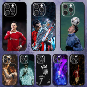 NONE R-Ronaldo Cool CR7 Handyhülle für iPhone 17,16,15,14,13,12,Pro,Max,Plus,E,SE4,Air,Mini Black Soft Box