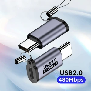 BSN Micro-USB-auf-Typ-C-Adapter, Mini-USB-auf-USB-C-Adapter, 480 Mbit/s schneller Daten- und Ladeanschluss, USBC-auf-Lightning-Adapter für iPhone
