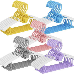 Untior Baby Mäntel Rack rutsch feste Baby Kleiderbügel verstellbare Aufbewahrung Kleiderbügel niedlichen Kinder Kleidung Veranstalter Schrank Kinder