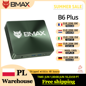 BMAX B6 Plus Mini-pc: Intel i3-1000NG4, Windows 11.12 GB DDR4, 512 GB NVMe SSD, WiFi 5, Bluetooth 4.2, 3 ×USB 3.0, 2 ×HDMI Mini Pc