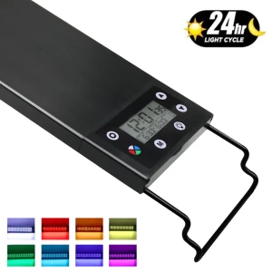 Leewince 75-90cm 24/7 Aquarium Voll spektrum Beleuchtung LED Licht Aquarium Dekoration Pflanzen wachstum Dimmer Lampe IP68 wasserdicht 100 V-240V