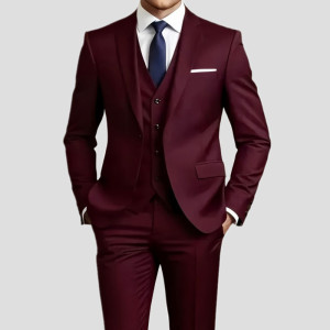 TTXI Elegante Herrenanzug-Sets – Slim-Fit-Smoking-Set für Hochzeiten und formelle Anlässe, schwarzer Anzug