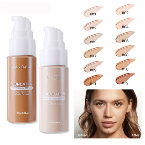 NONE Flüssige Foundation, effektiver Concealer, wasserfest, schweißbeständig, Make-up, professionelle Kosmetik