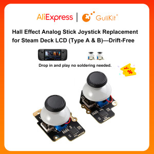 Gulikit SD02 Pgraded Version Elektromagnetischer Joystick für Steam Deck Modul Patentierter No Drifting Joystick für Reparaturersatz