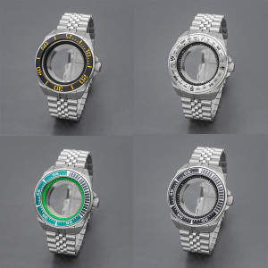 NONE King Samurai PROSPEX Serie Uhrengehäuse und Armband für 4R35 4R36 NH35 NH36 Automatikwerk Saphirglas 200M