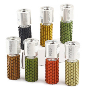 PANFREET 1 Zoll 25 mm Diamant-Trommelscheibe 25 mm M14 oder 5/8-11 Gewinde Trommelschleifscheibe zum Polieren von Waschbeckenloch, Marmor, Granit,