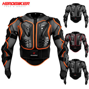 HEROBIKER Neue Motorradjacken Herren Ganzkörperpanzer Schutzjacken Motocross Enduro Racing Moto Schutzausrüstung Kleidung S-4XL