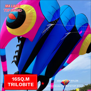 NONE Ma laosi 16sq. m Trilobit weicher aufblasbarer Drachen Pilot Drachen 40d Ripstop