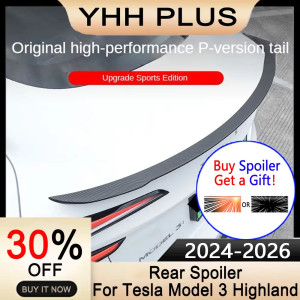 NONE Spoiler für Tesla Model 3 Highland 2026 Zubehör ABS Heckflügel Neues Design Unterer Windwiderstand Ludicrous Auto-Außenteile