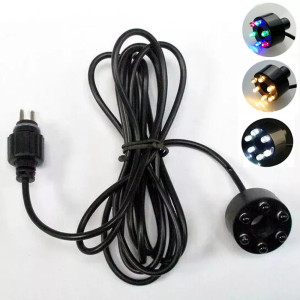 NONE Aquarium Licht LED Kreis Lichter Unterwasser 6-LED Licht Ring Für Brunnen Teich Garten Kein AC Adapter