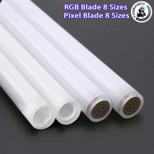 TXQSABER RGB- und Pixelklinge, 16 Typen, 1 Zoll, 7/8 Zoll, 3 mm, 82 cm/92 cm, hochwertige PC-Klinge für Metallgriff der Marke TXQ zum Duell