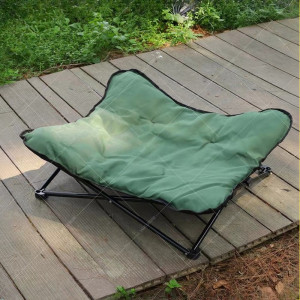 NONE Outdoor Camping faltbares Haustierbett, bequeme abnehmbare Pads, wasserdicht, bissfest, tragbare Zwinger für Katzen und Hunde