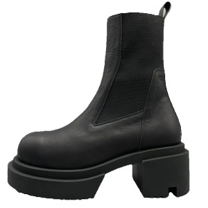 Qvah Owens Männer Chelsea Stiefel Plattform High Top Mann Gothic Sneakers Heels Leder Vintage Trendy Designer Schuhe