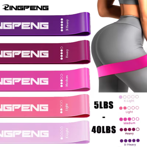 LINGPENG Tragbare Fitness-Trainingsgeräte, Gummi-Widerstandsbänder, Yoga, Fitnessstudio, elastische Zahnfleischstärke, Pilates, Crossfit, Damen,