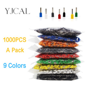 QHJIA 2024 1000 teile/paket isolierte Kabel end klemme Crimp e0508 Druck hülsen Crimpen Rohr porzellan