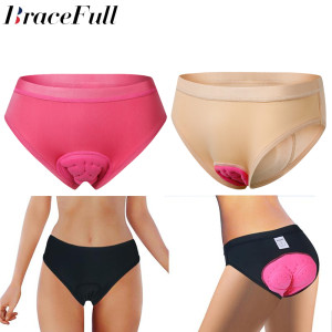 NONE Frauen Radfahren Unterwäsche 3D Gepolsterte Stoßfest Berg MTB Fahrrad Shorts Reiten Fahrrad Sport Unterwäsche Strumpfhosen Shorts